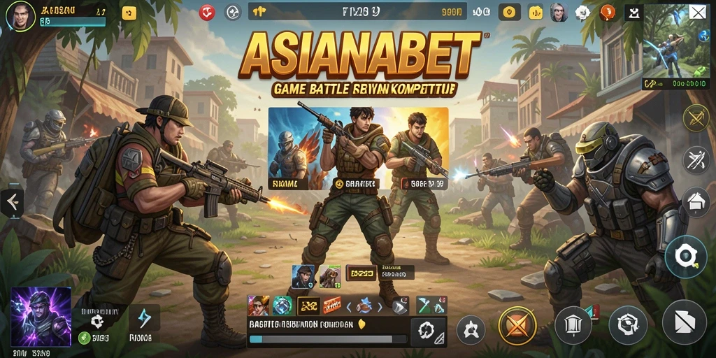 Gameplay mendebarkan ASIANABET dalam pertempuran Battle Royale.