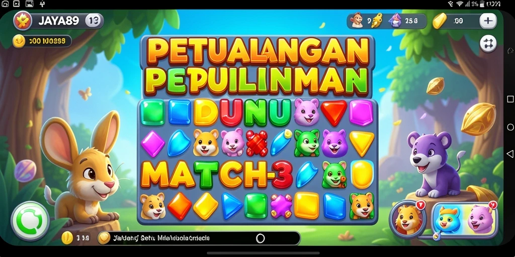 Gameplay seru dengan tantangan Match-3 yang menarik.