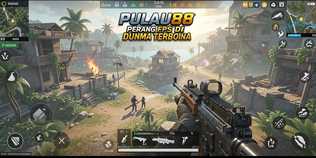 Screenshot gameplay PULAU88 menunjukkan aksi pertempuran seru dan grafis yang menawan.