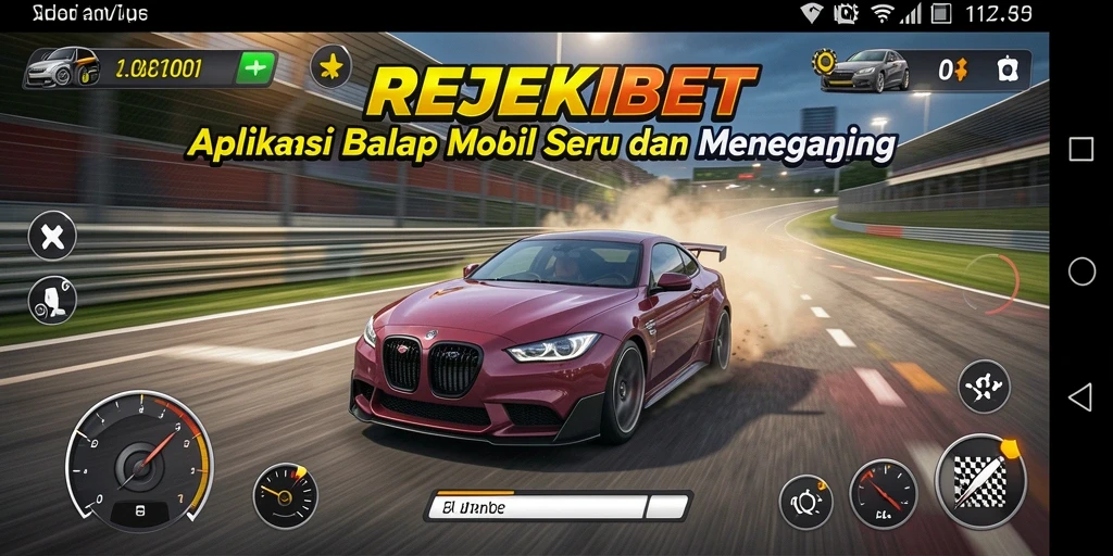 Gameplay balapan mobil yang mendebarkan dan cepat.
