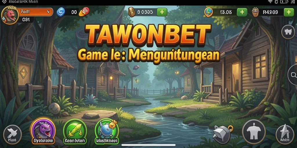 Screenshot gameplay TAWONBET menampilkan aksi mengasyikkan dalam mode Idle.