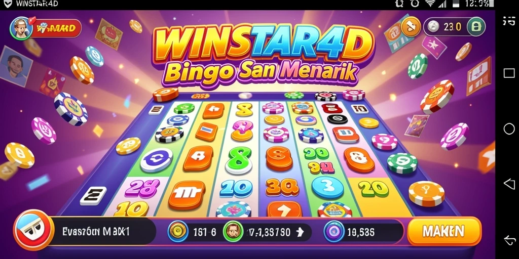 Tampilan gameplay WINSTAR4D dengan suasana Bingo yang seru.