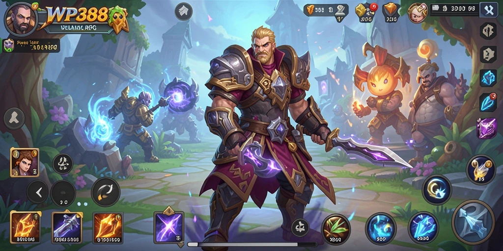 Tampilan gameplay WP888 yang memukau dalam pertempuran ARPG.