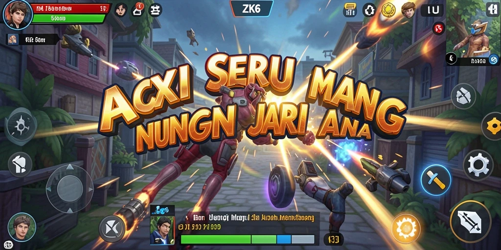 Tangkapan layar utama ZK6 menampilkan pertarungan seru dalam aksi.